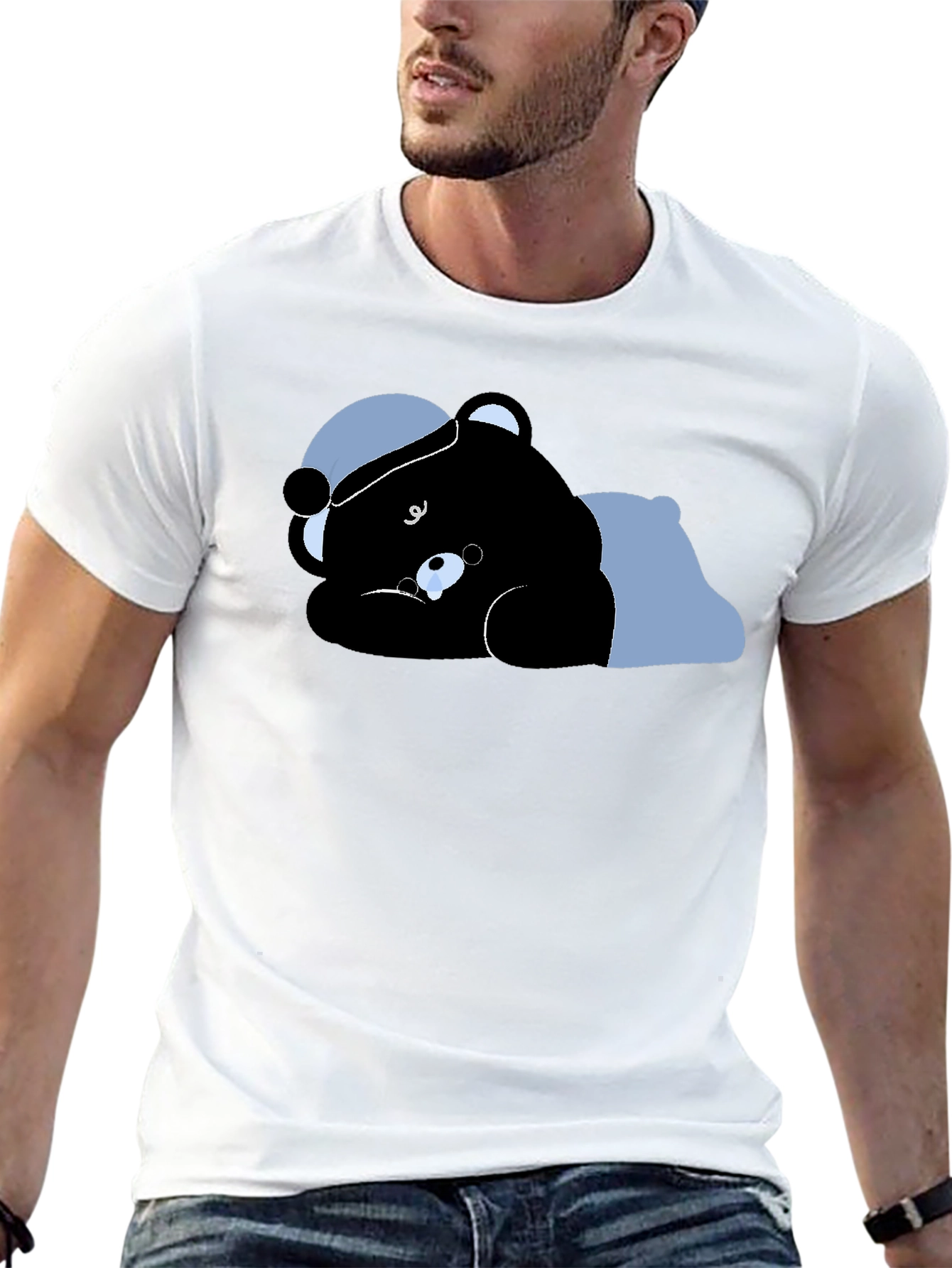 Black Bear Sleeping T-Shirt