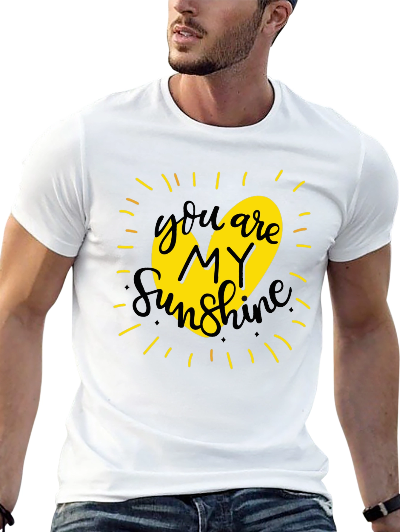 You Are My Sunshine Graphic Tee - Black