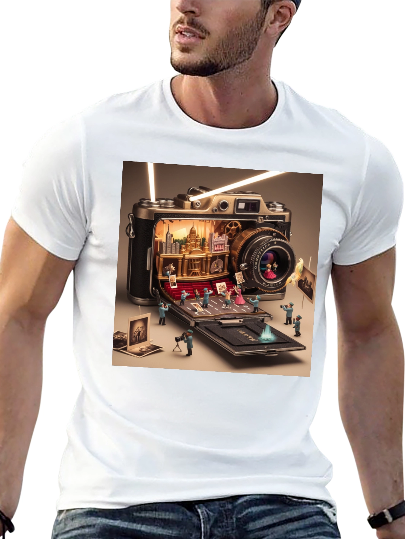 Camera City T-Shirt - Novelty Graphic Tee