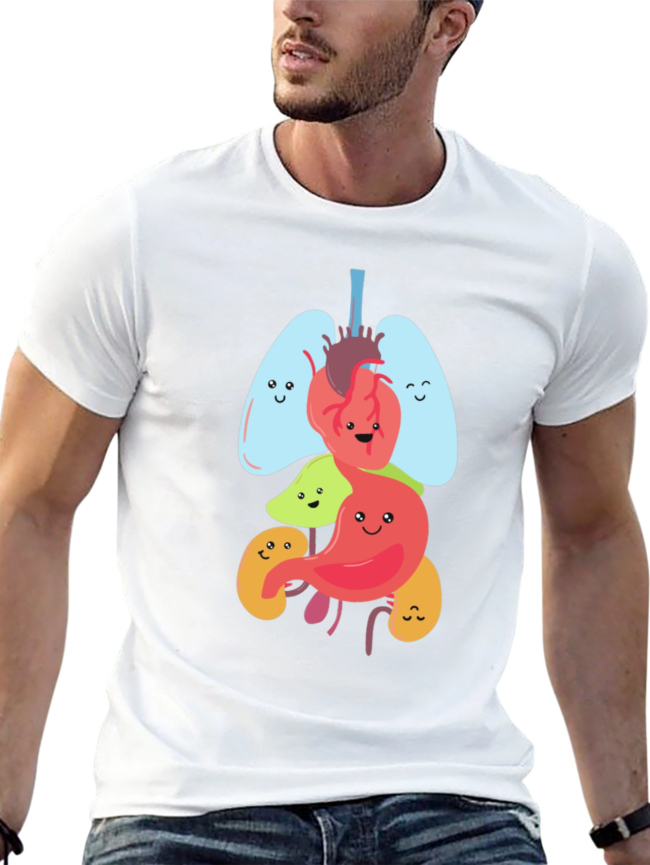 Anatomy Organs Graphic Novelty T-Shirt