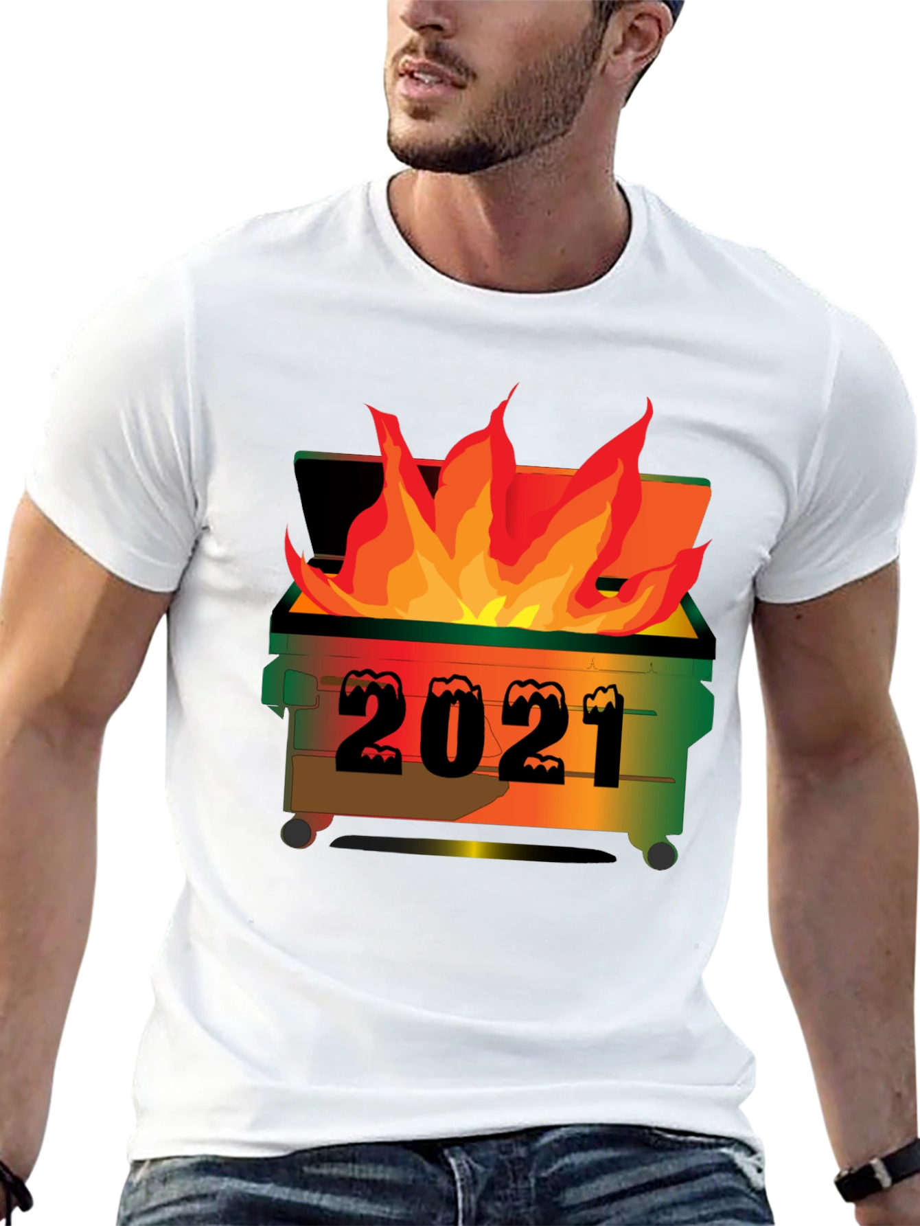 2021 Dumpster Fire Graphic T-Shirt