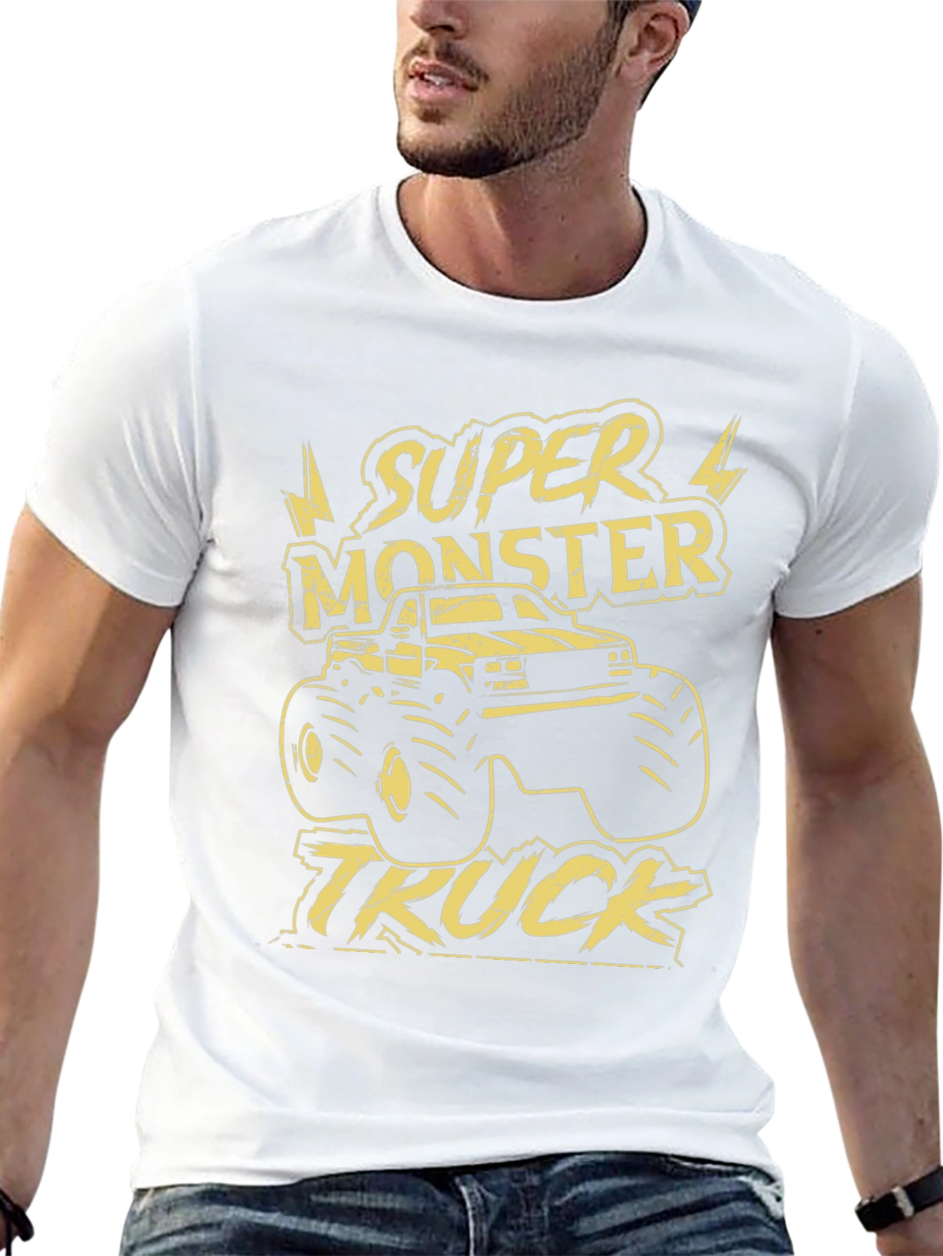 Super Monster Truck Graphic Tee - Black