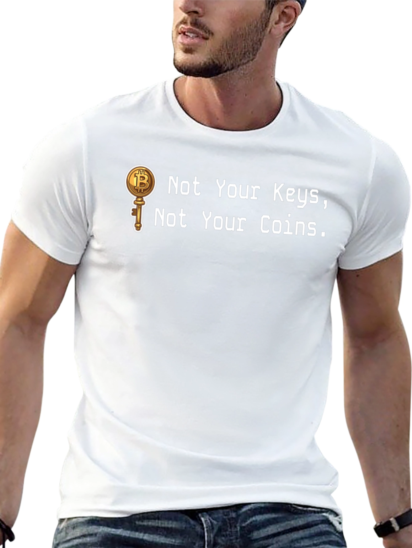 Bitcoin Key T-Shirt - Crypto Enthusiast Apparel