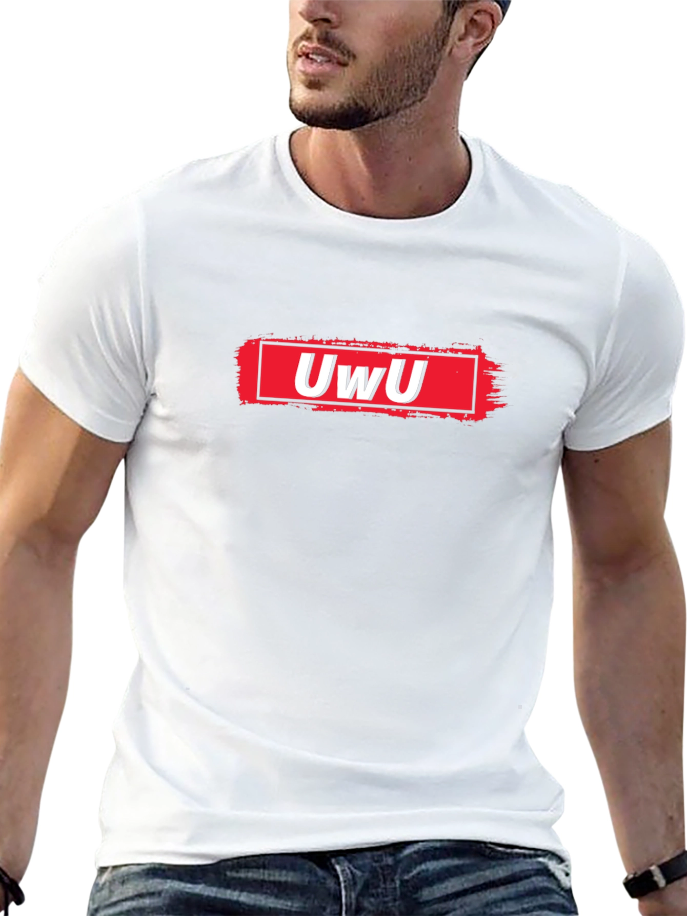 UwU Graphic Tee - Black Cotton Comfort