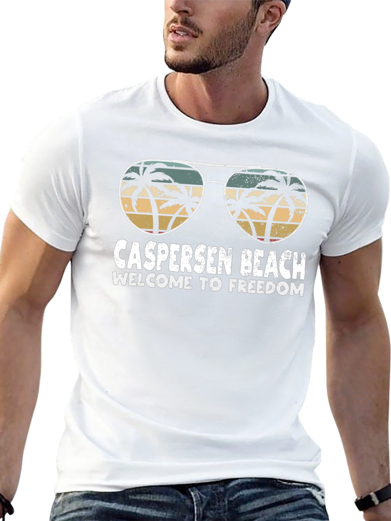 Caspersen Beach Retro Sunglasses T-Shirt
