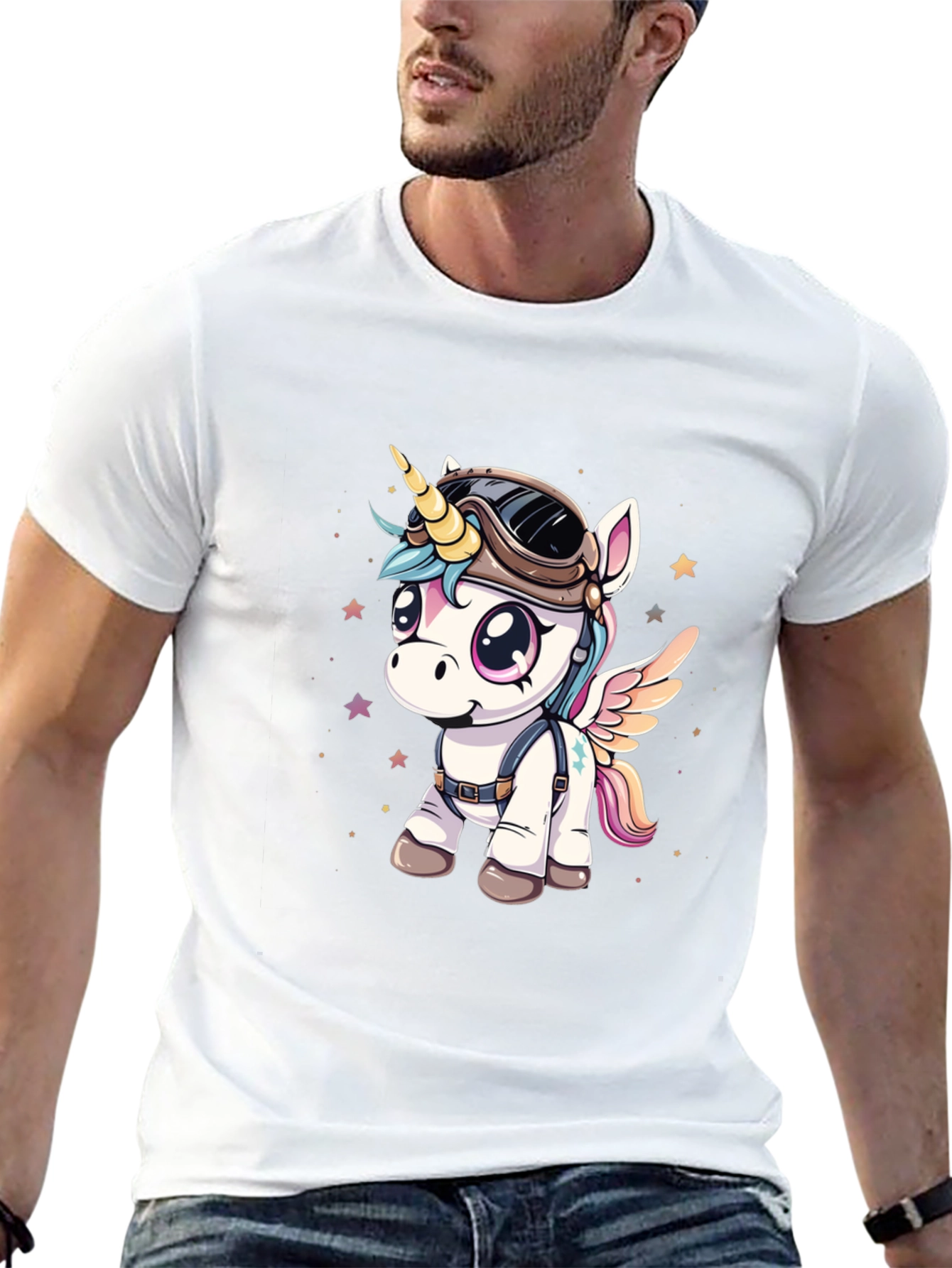 Unicorn Aviator Graphic T-Shirt