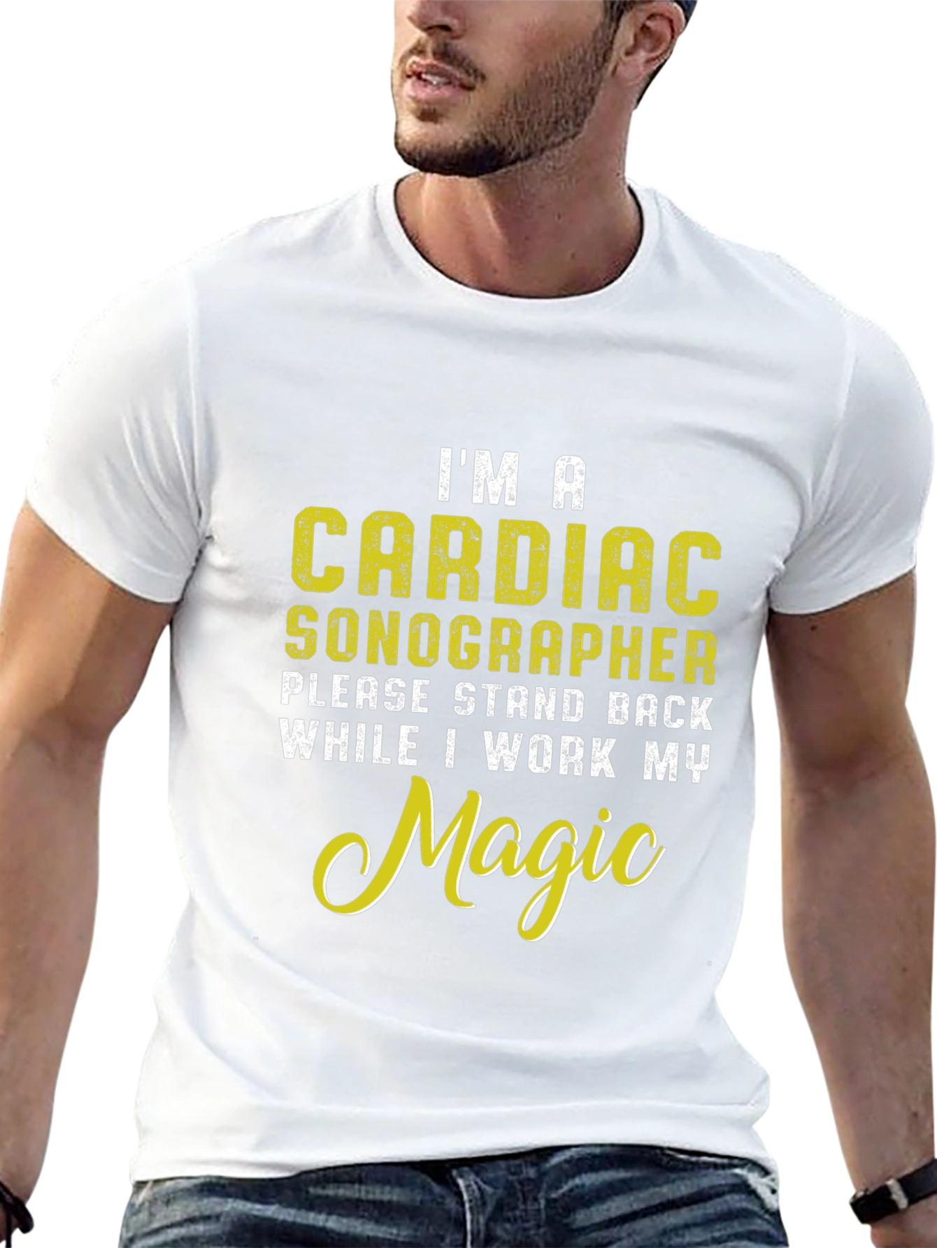 Cardiac Sonographer Novelty Graphic T-Shirt