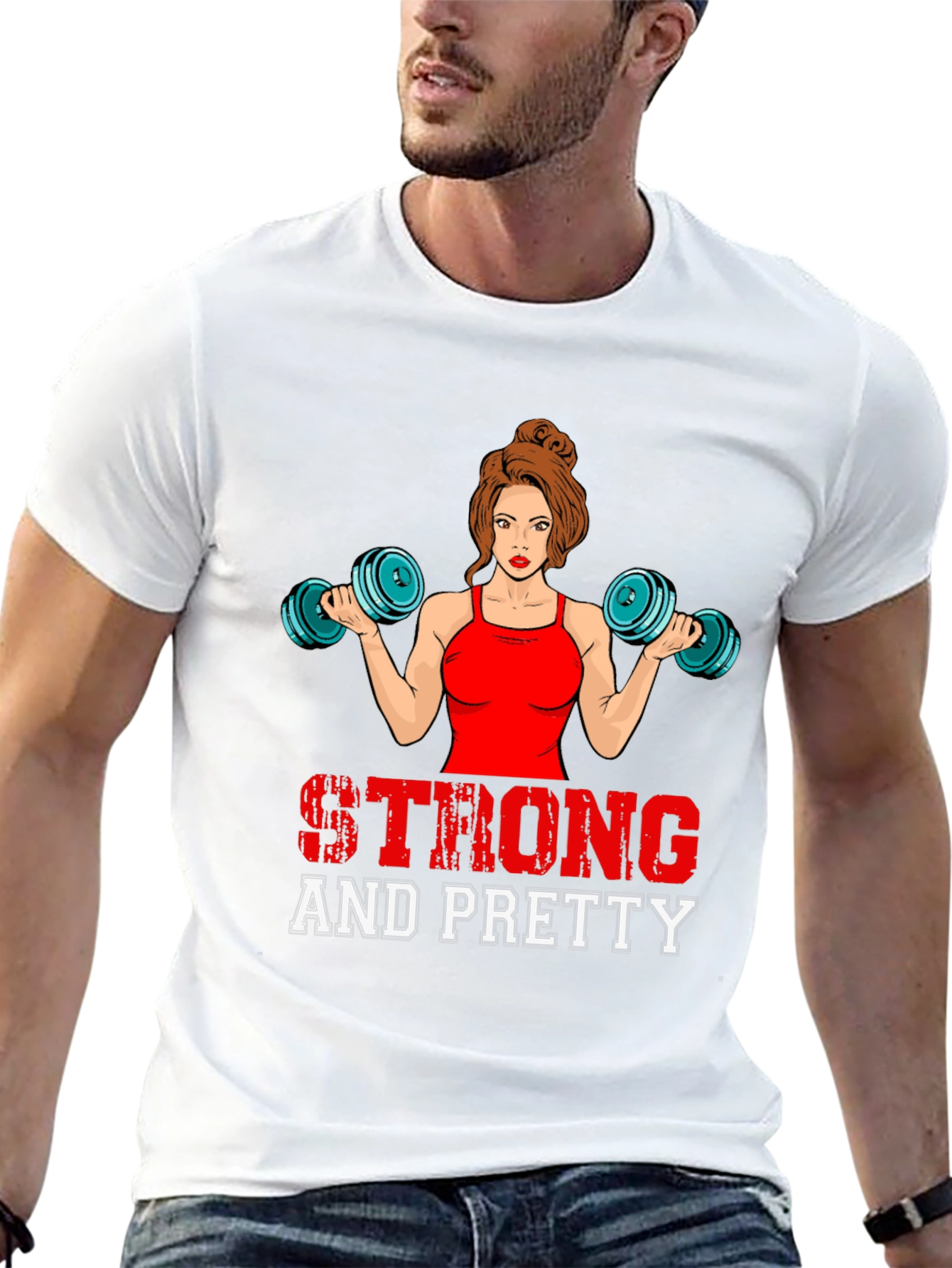 Strong & Pretty Womens Workout T-Shirt
