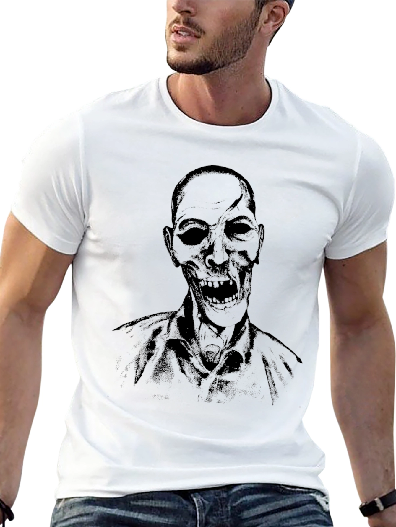 Zombie Graphic T-Shirt - Mens Black Tee