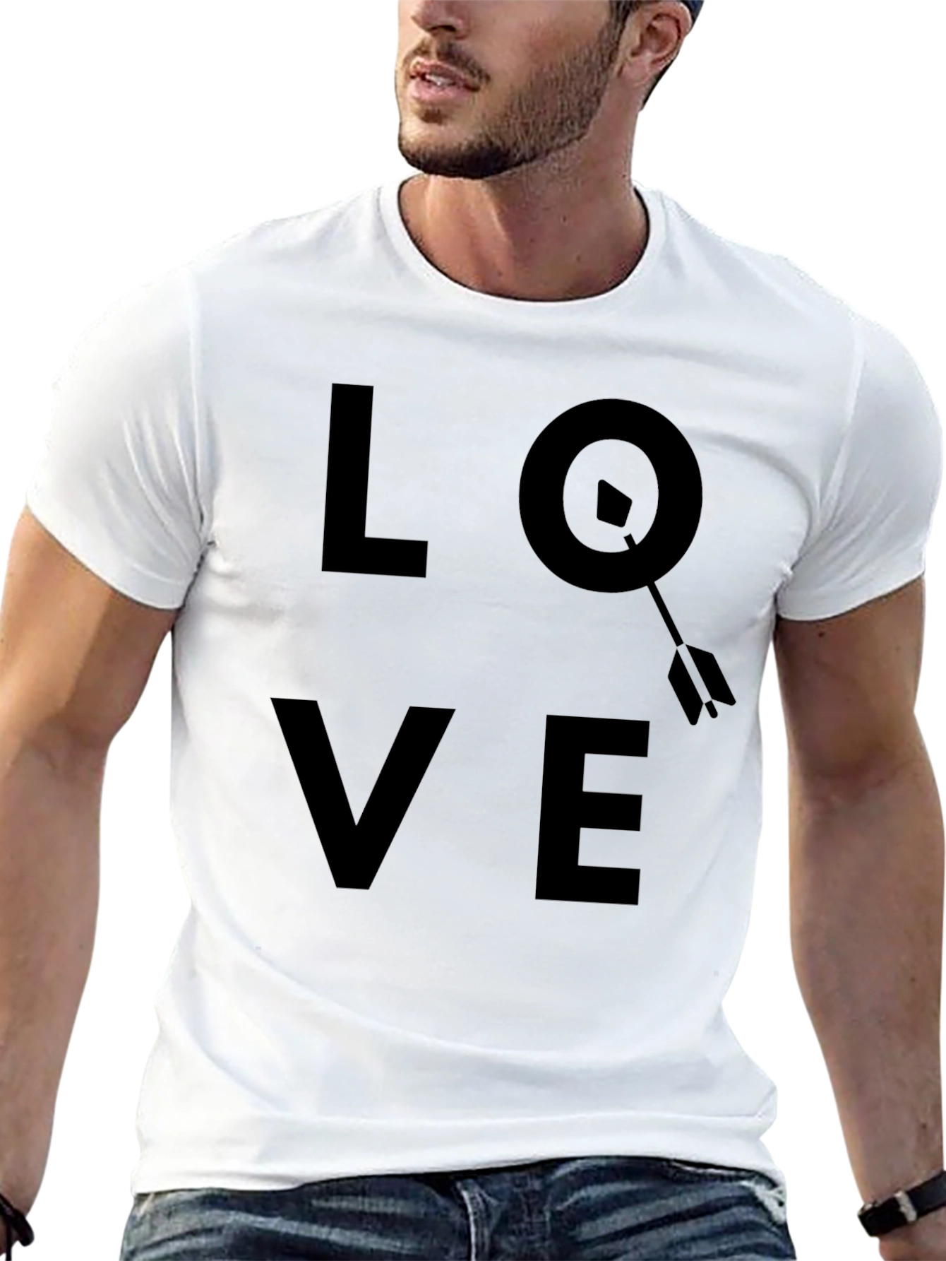 LOVE Compass Arrow Mens T-Shirt