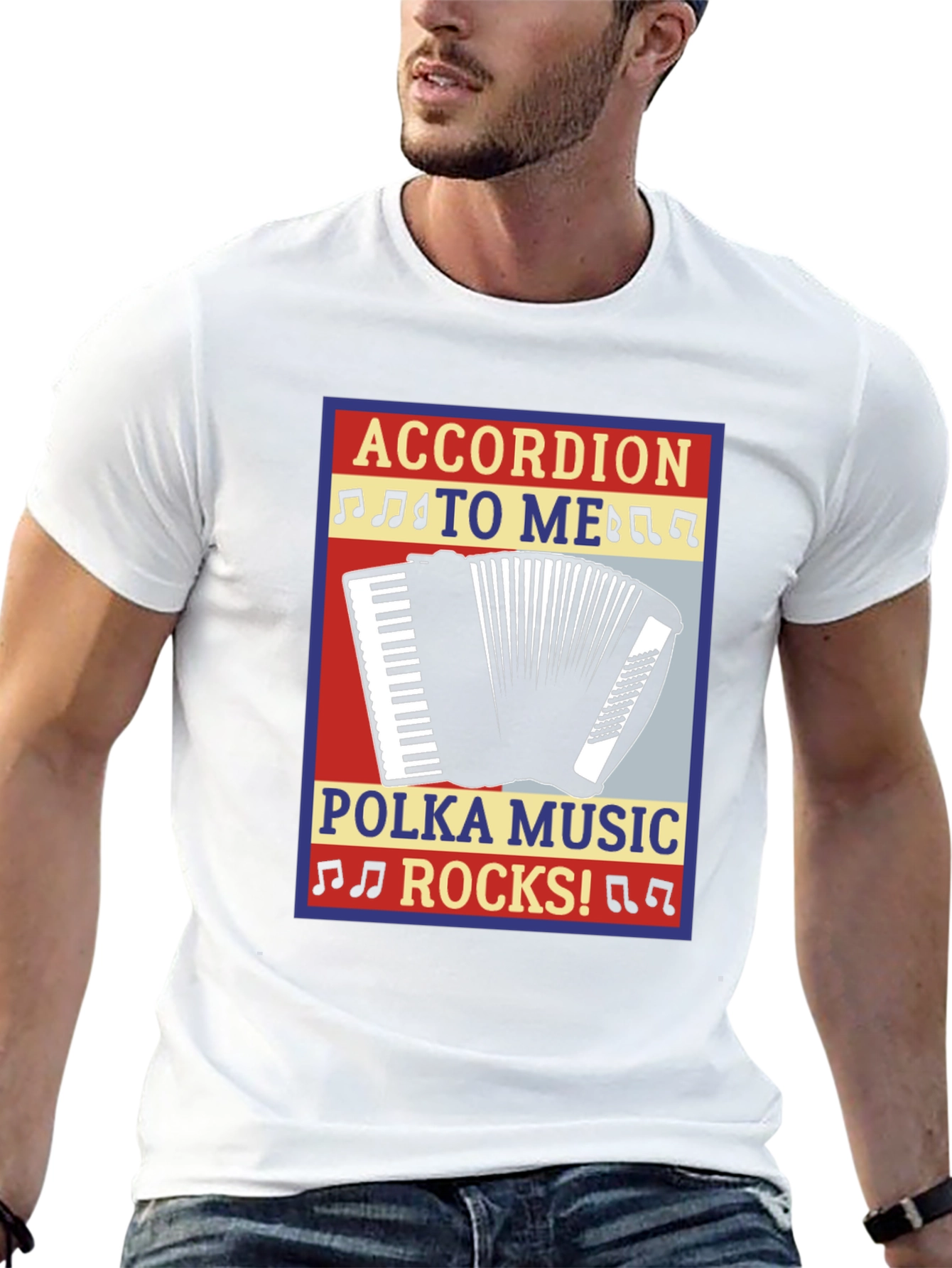 Accordion Polka Music Rocks T-Shirt