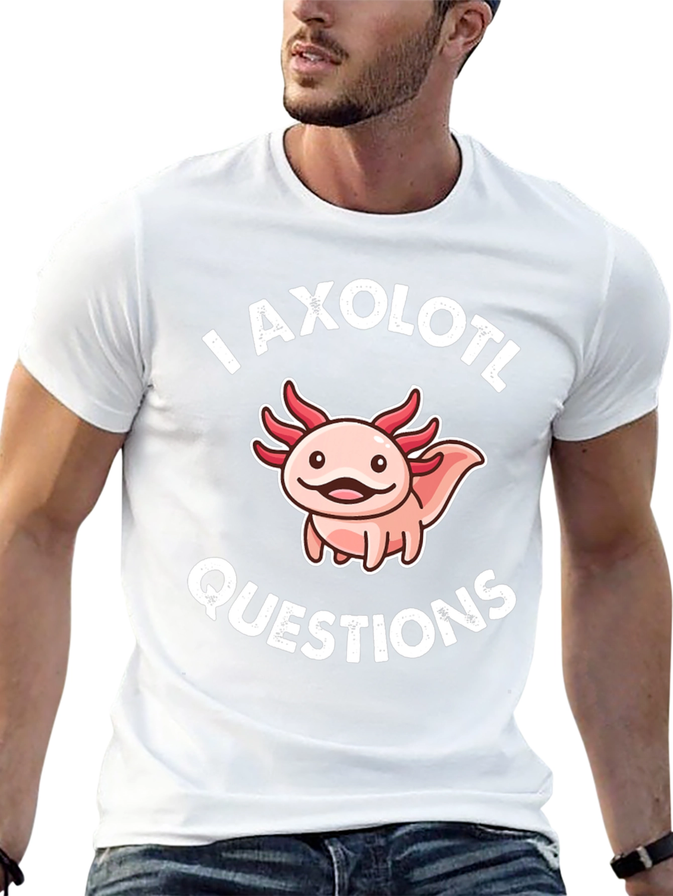 Axolotl Questions Funny Graphic T-Shirt