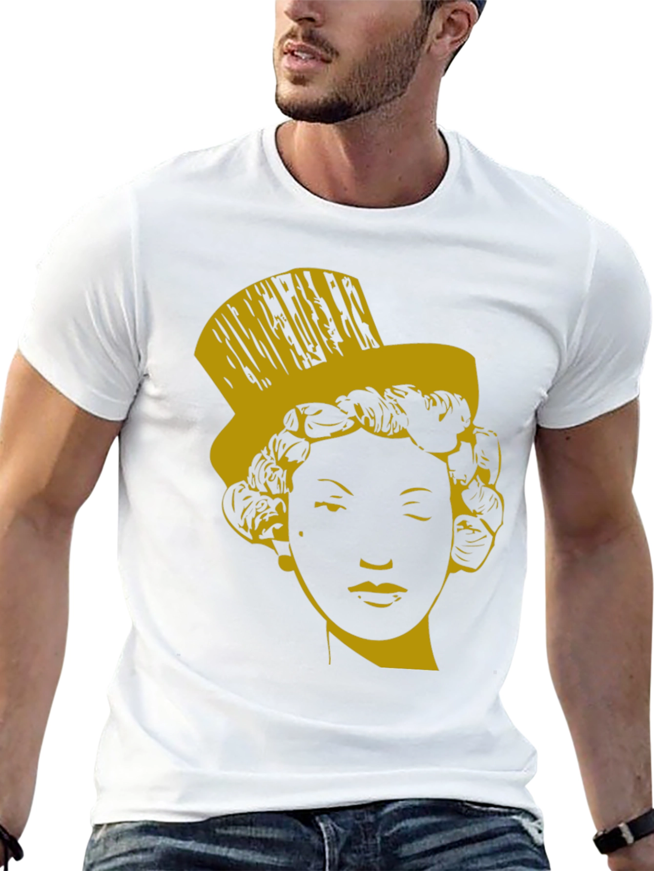 Top Hat Marilyn T-Shirt - Stylish Graphic Tee
