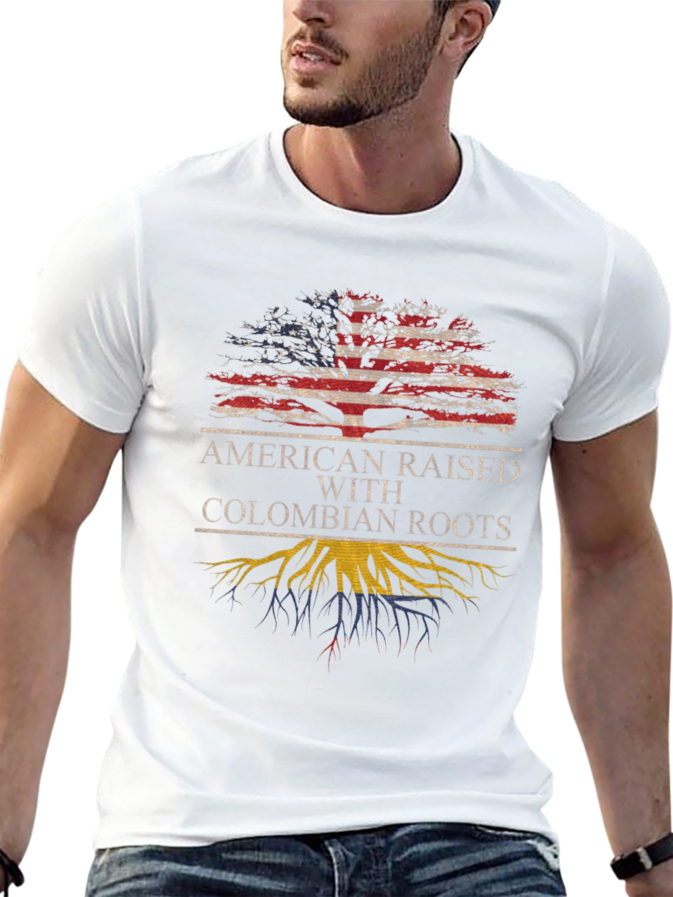 American Raised Colombian Roots T-Shirt
