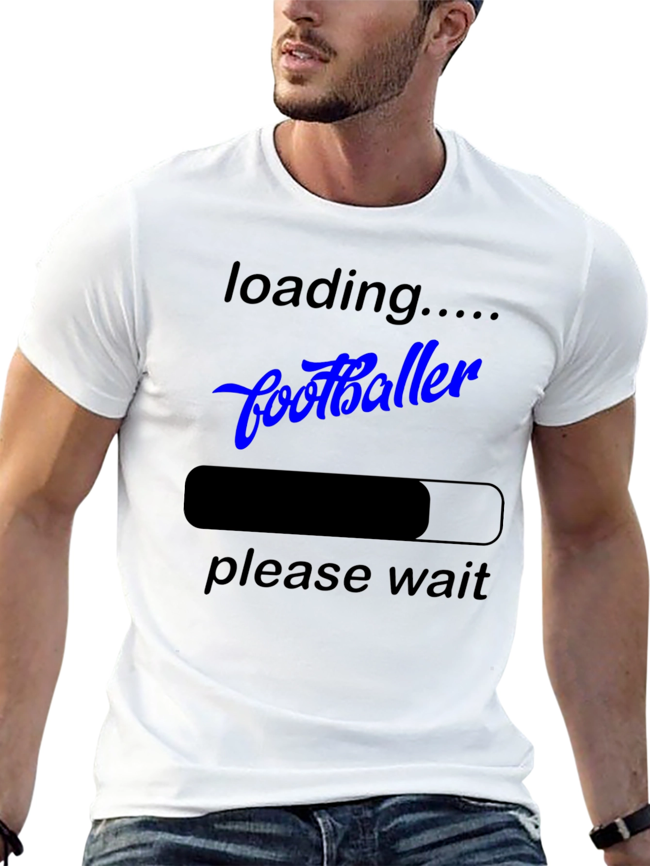 Loading Footballer T-Shirt Funny Sports Fan Tee