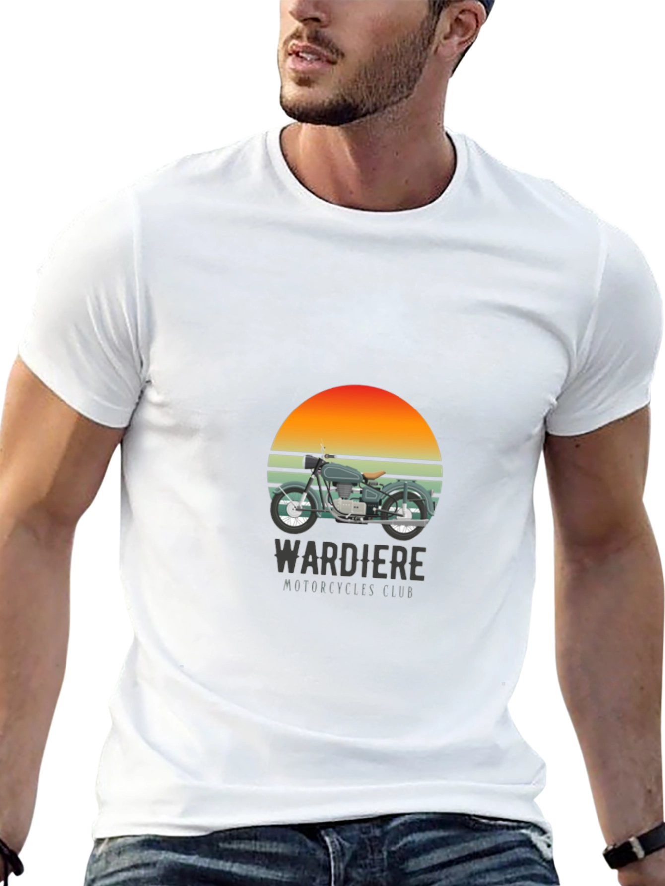 Wardiere Motorcycle Club Graphic Tee - Black