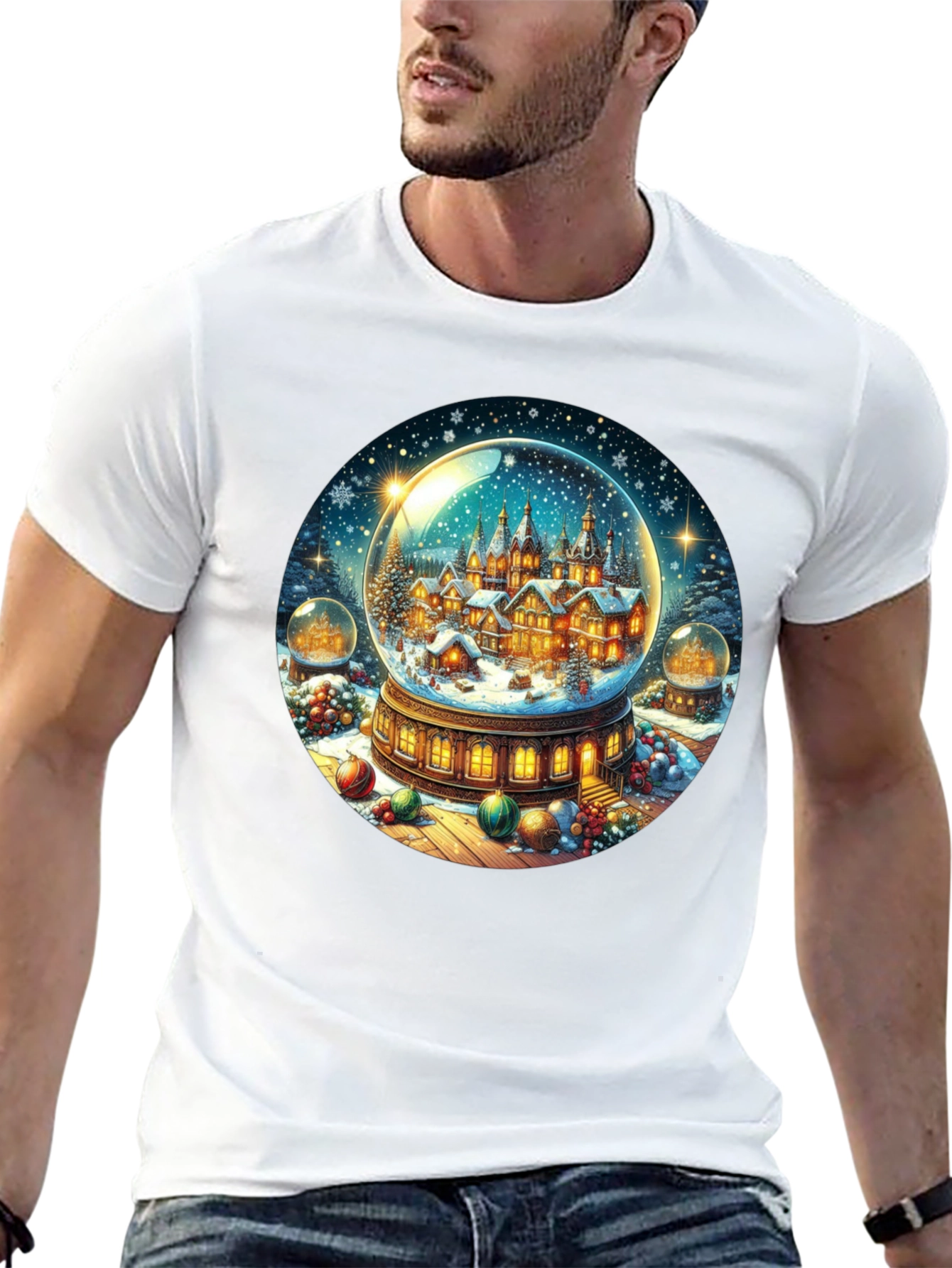Winter Village Snow Globe Graphic Tee