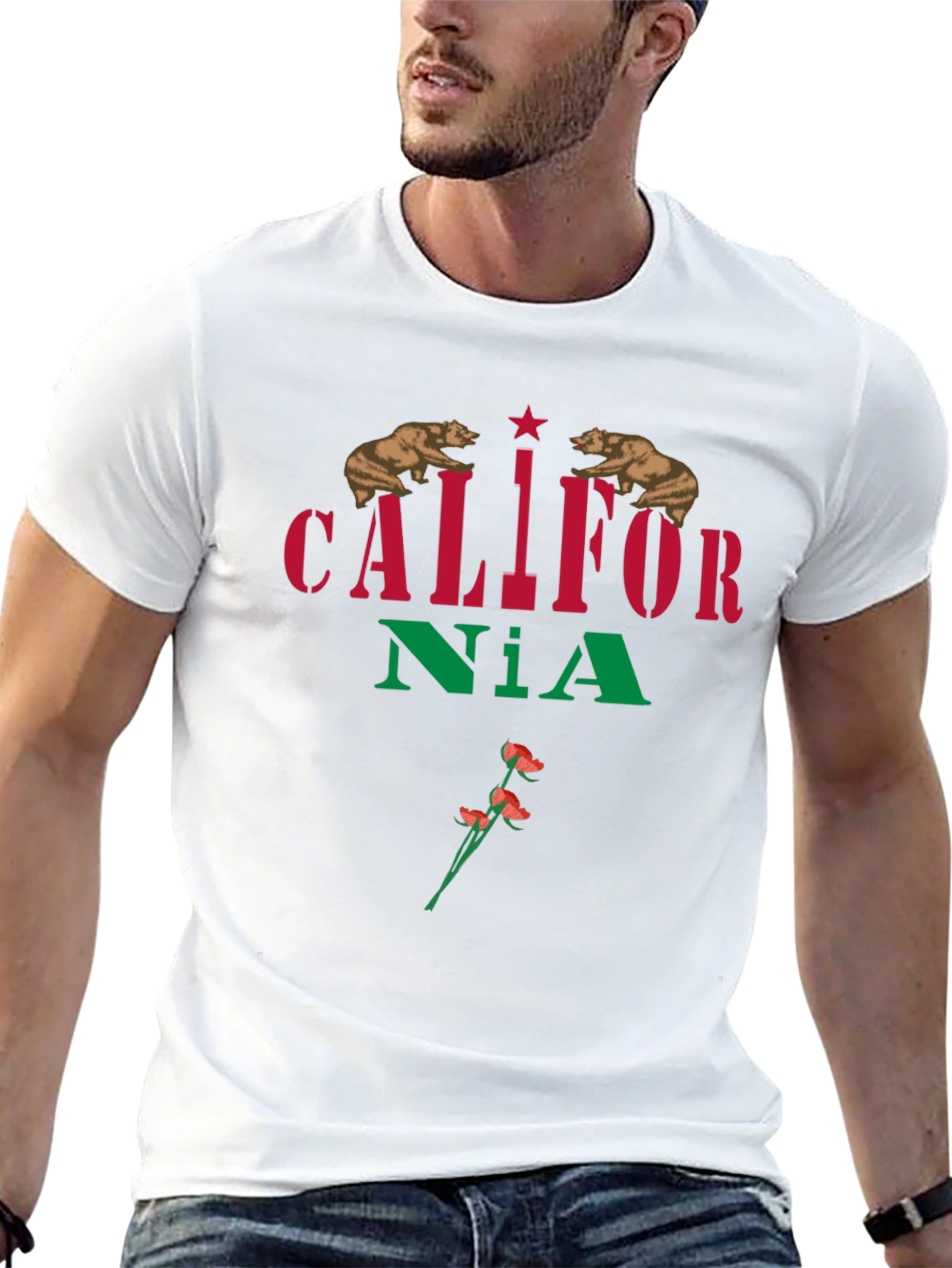 California State T-Shirt - Bear & Poppy Design