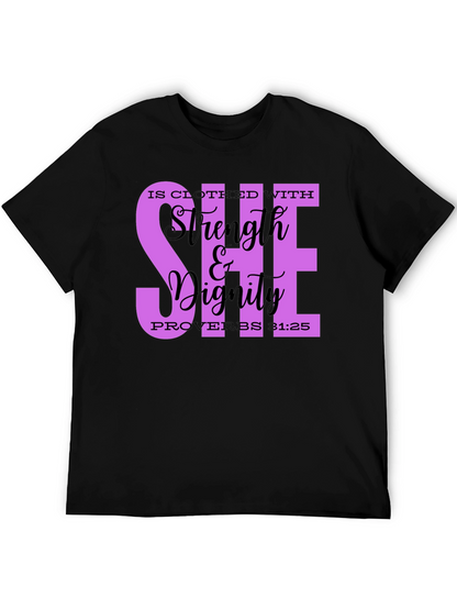 Strength & Dignity Womens Christian T-Shirt