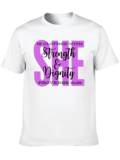 Strength & Dignity Womens Christian T-Shirt