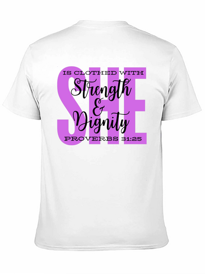 Strength & Dignity Womens Christian T-Shirt
