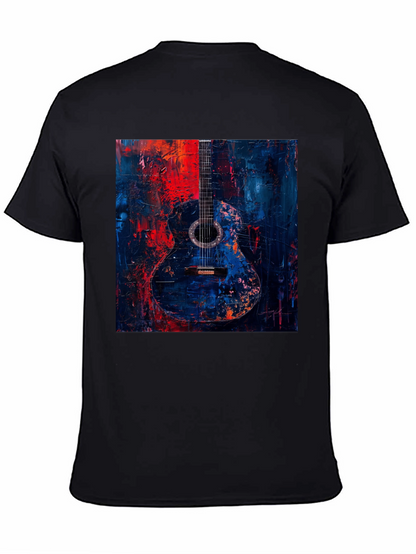 Abstract Guitar Art Black T-Shirt