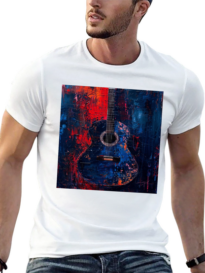 Abstract Guitar Art Black T-Shirt