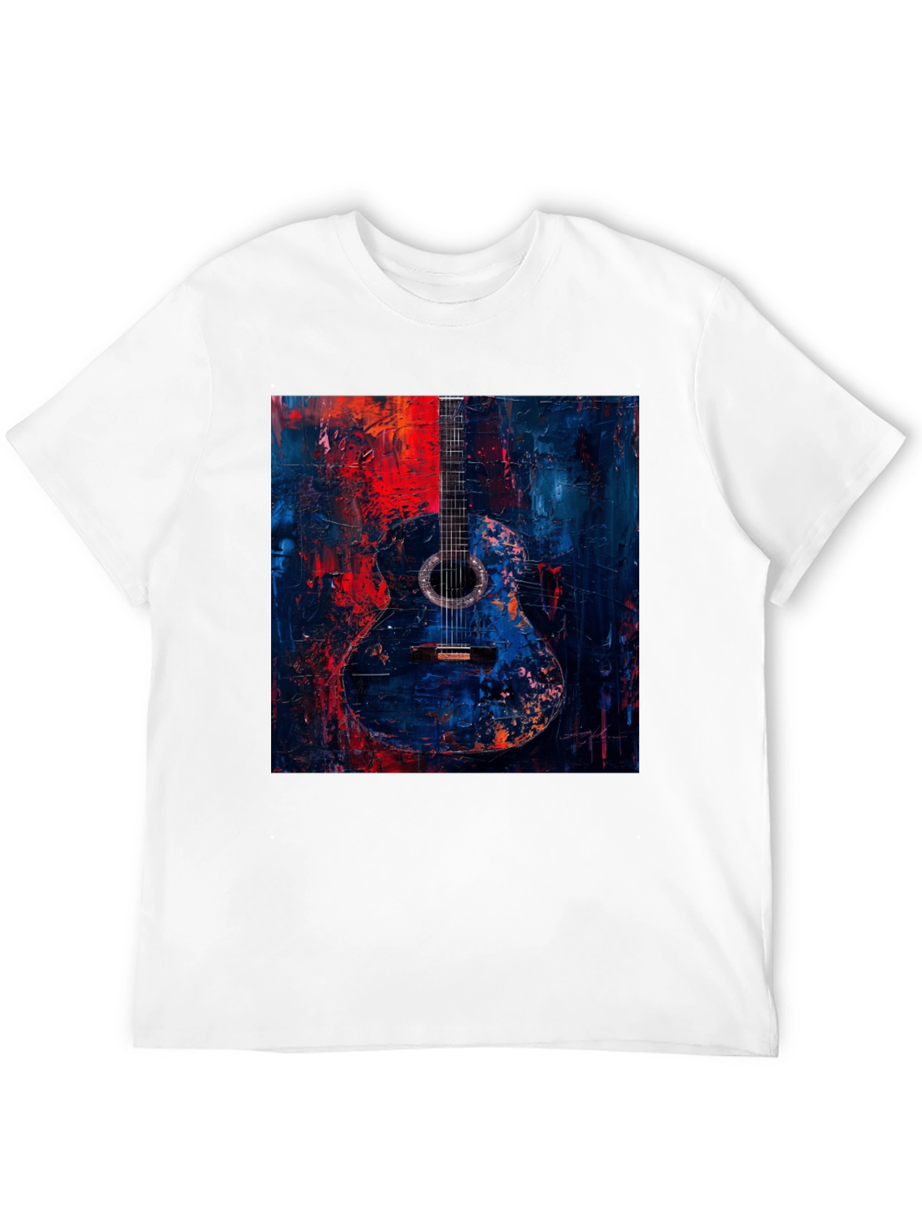 Abstract Guitar Art Black T-Shirt