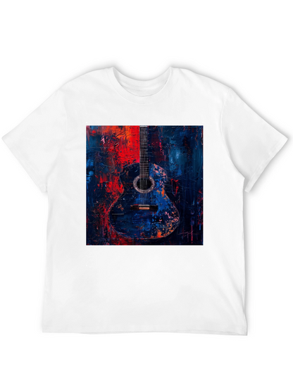 Abstract Guitar Art Black T-Shirt