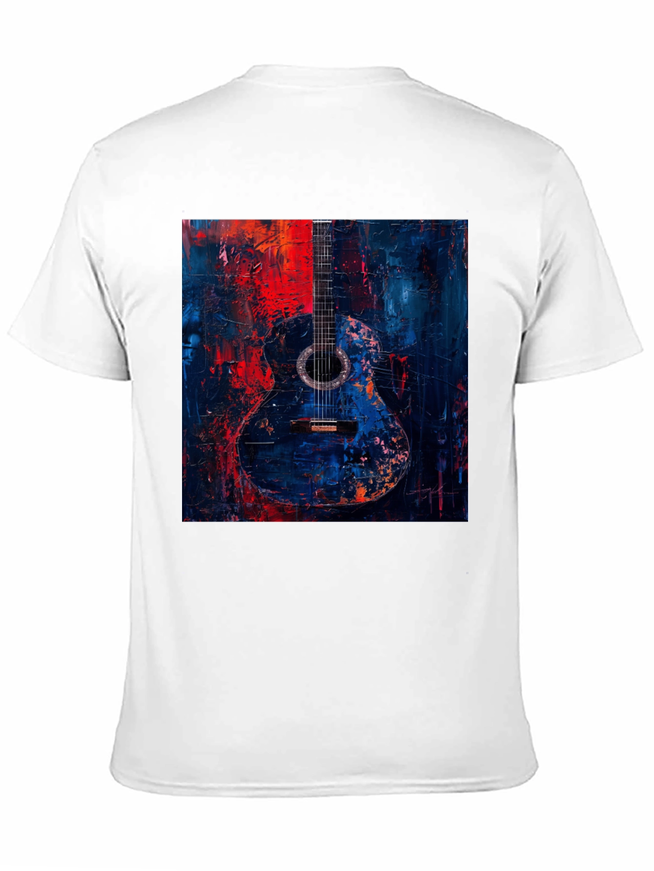 Abstract Guitar Art Black T-Shirt