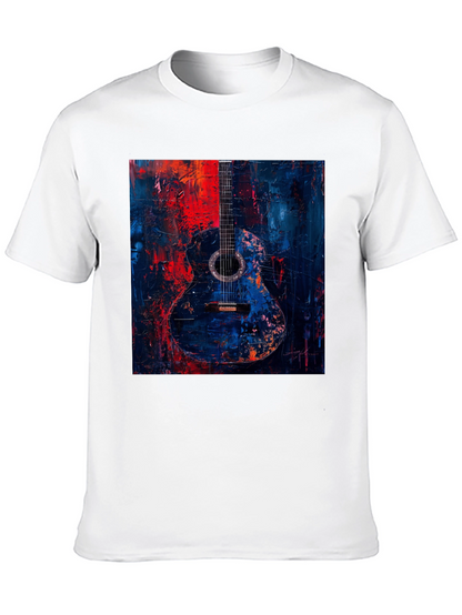 Abstract Guitar Art Black T-Shirt