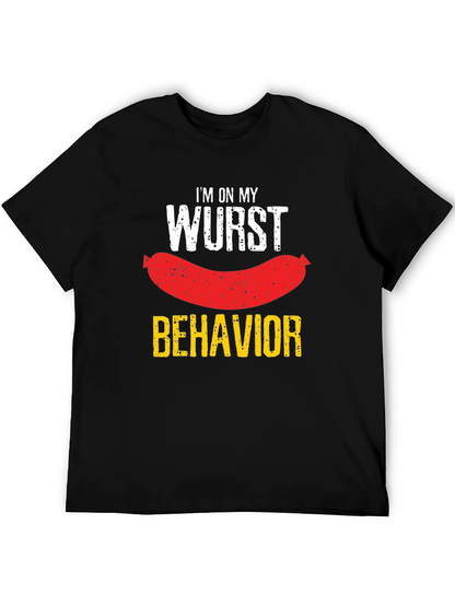 Wurst Behavior T-Shirt - Funny Sausage Pun Tee