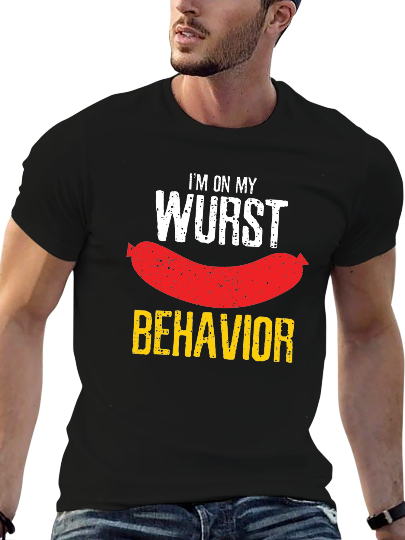Wurst Behavior T-Shirt - Funny Sausage Pun Tee