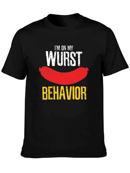 Wurst Behavior T-Shirt - Funny Sausage Pun Tee