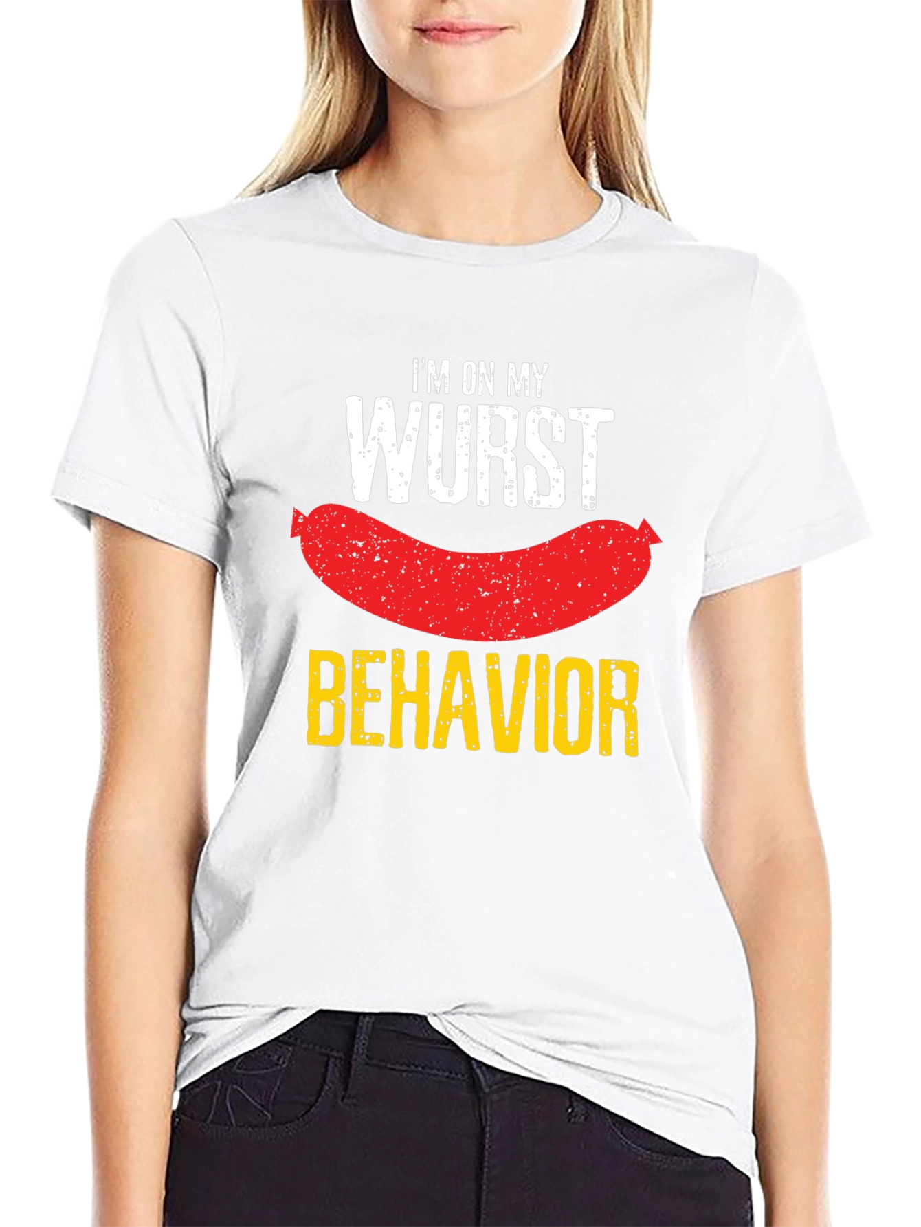 Wurst Behavior T-Shirt - Funny Sausage Pun Tee