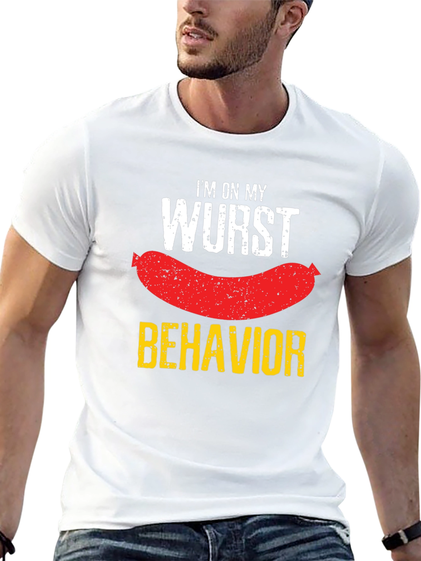 Wurst Behavior T-Shirt - Funny Sausage Pun Tee