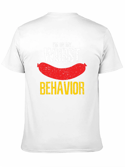 Wurst Behavior T-Shirt - Funny Sausage Pun Tee