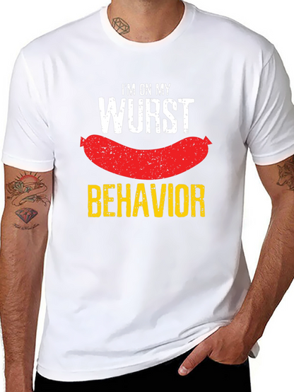 Wurst Behavior T-Shirt - Funny Sausage Pun Tee