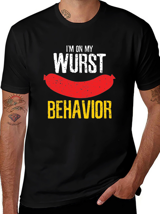 Wurst Behavior T-Shirt - Funny Sausage Pun Tee