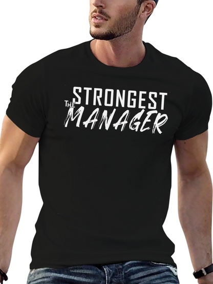 Strongest The Manager T-Shirt - Black