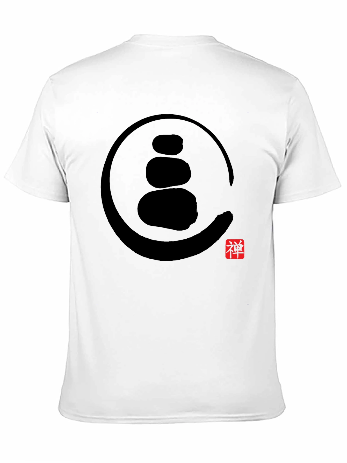 Zen Rock Stack Graphic Tee - Black