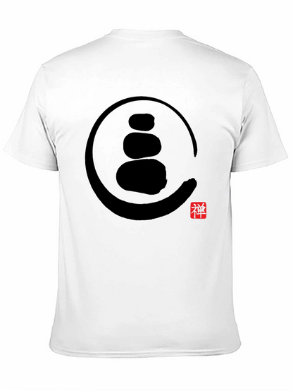 Zen Rock Stack Graphic Tee - Black