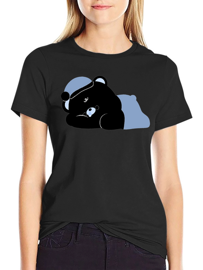 Black Bear Sleeping T-Shirt