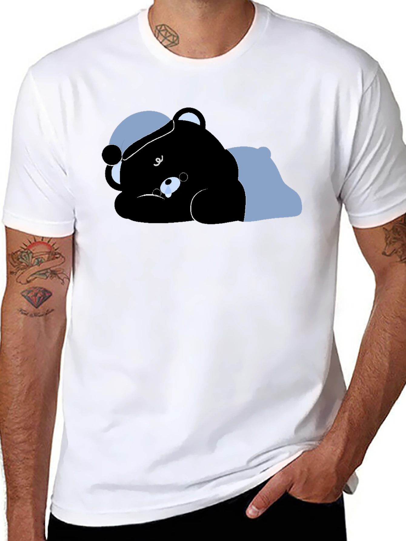 Black Bear Sleeping T-Shirt