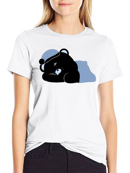 Black Bear Sleeping T-Shirt