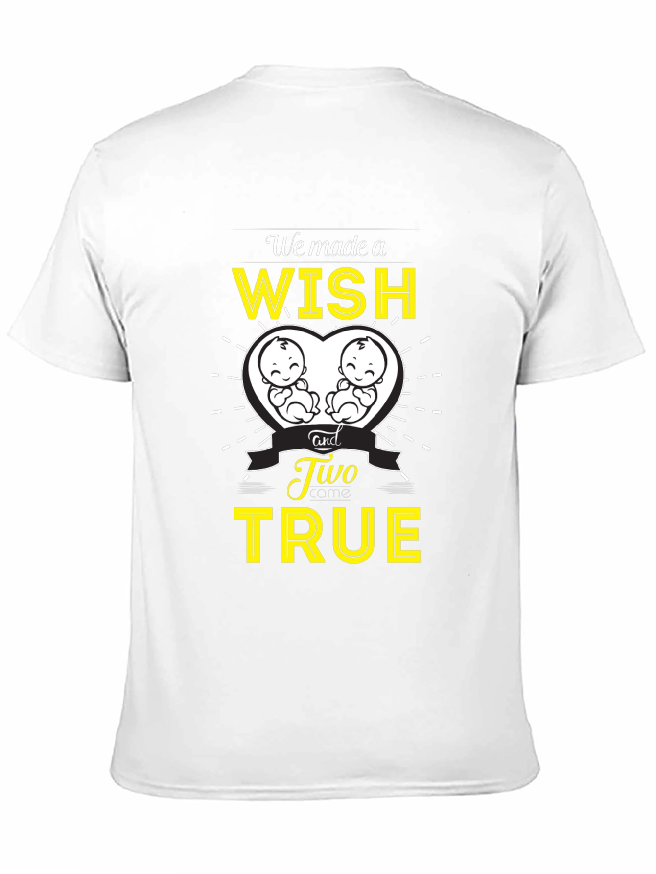 Twins Pregnancy Announcement T-Shirt - Wish Come True!