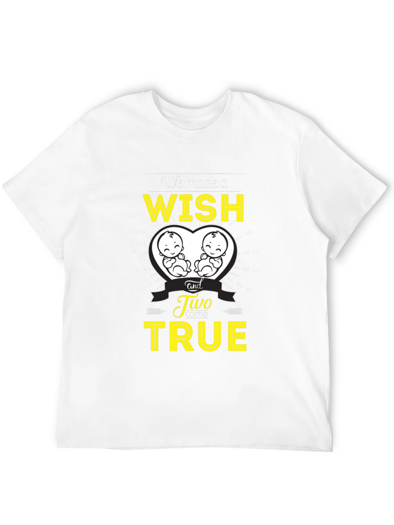 Twins Pregnancy Announcement T-Shirt - Wish Come True!