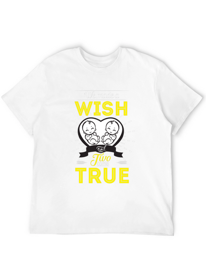Twins Pregnancy Announcement T-Shirt - Wish Come True!