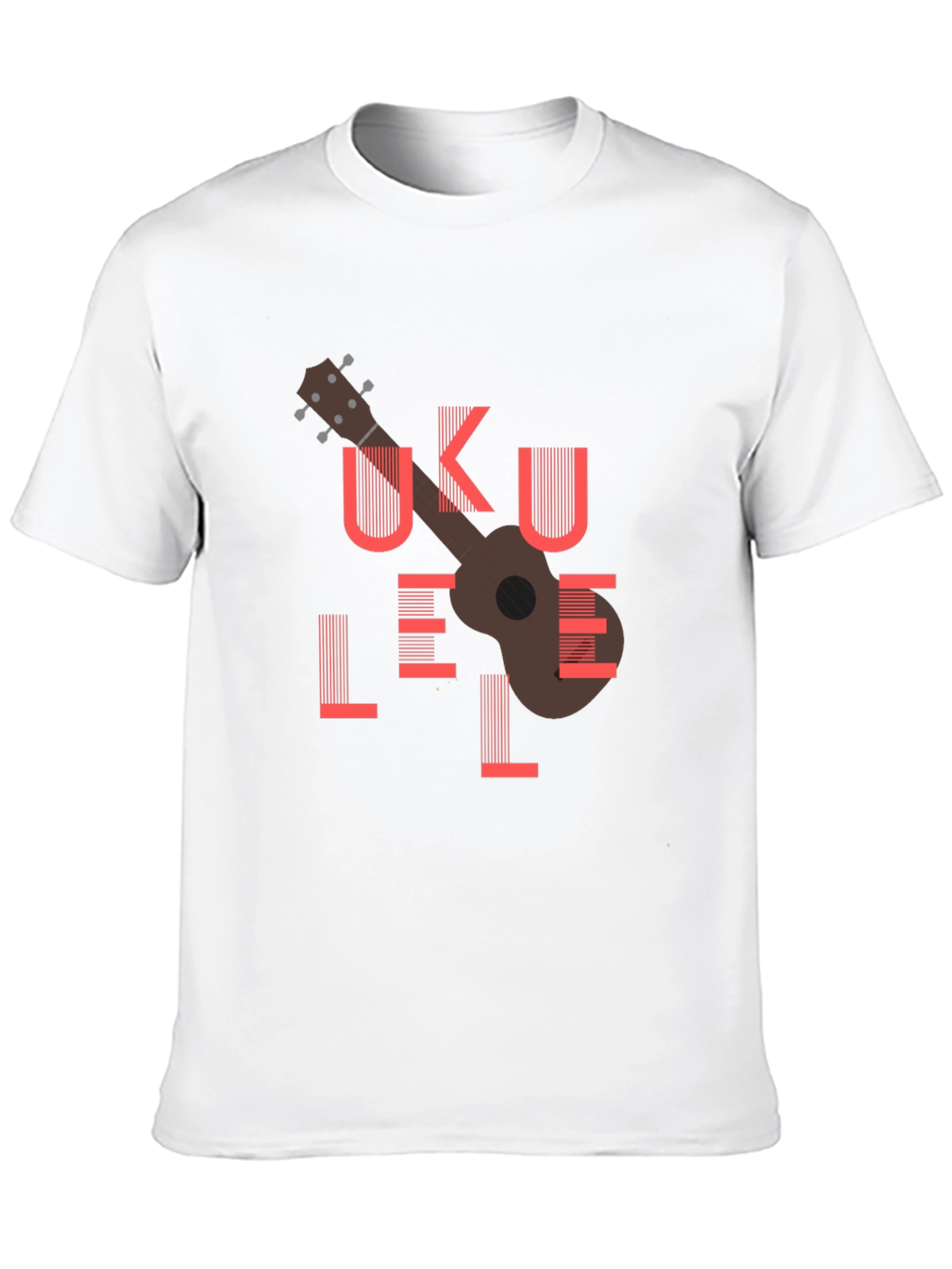 Ukulele Graphic Tee - Black