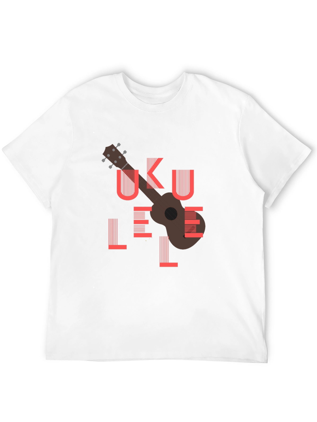 Ukulele Graphic Tee - Black